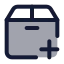 Packageadd icon with duotone standard style